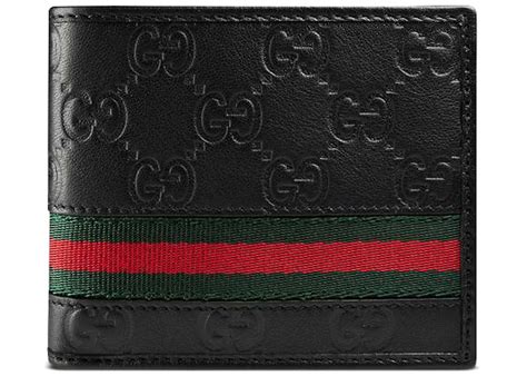 gucci signature web wallet with id window|gucci signature wallet women's.